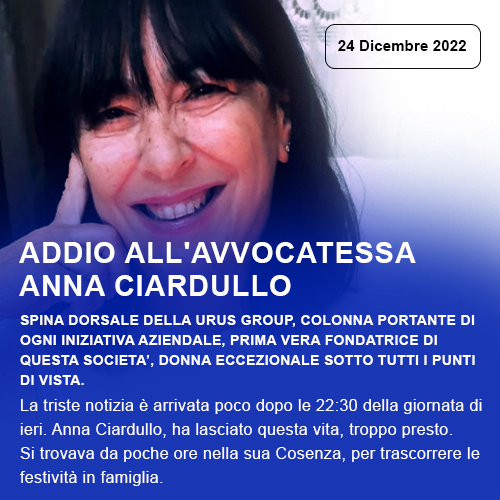 ADDIO ANNA CIARDULLO